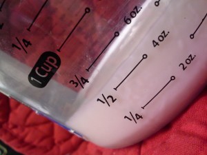 A little more that 1/2 cup of white deliciousness